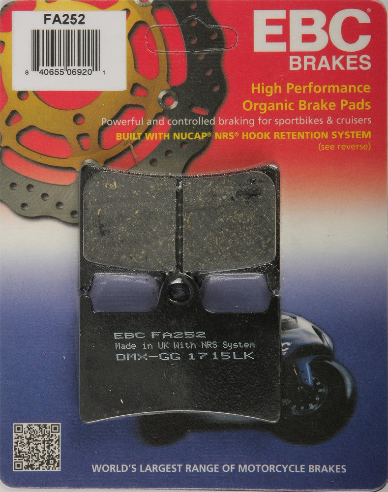 EBC Brake Pads - FA252 Yamaha Motorcycles 1997-2024