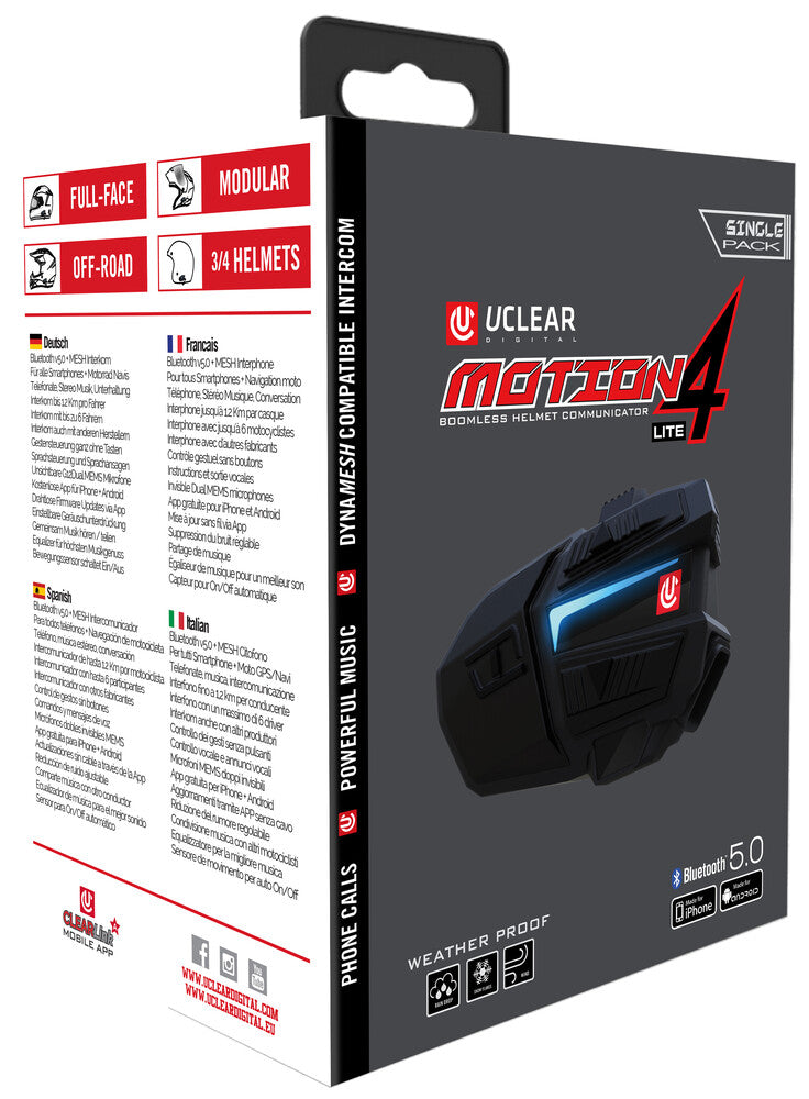 Uclear Motion 4 Lite Bluetooth Communicator