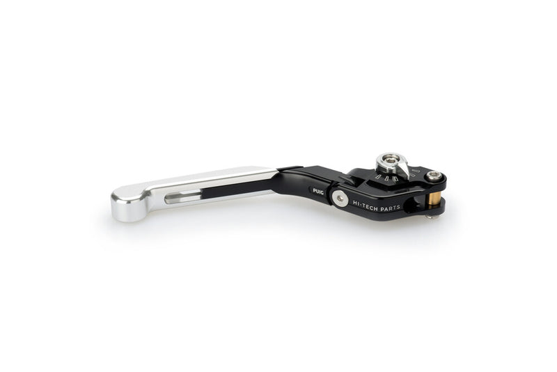 Puig Hi-tech Parts 561-00014S 14PNP LEVER BRAKE EXTENDABLE/FOLDABLE SILVER