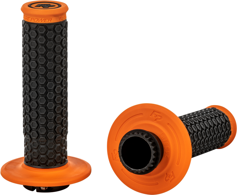 Fire Power 24-0104 24-0104 PILOT MX LOCK-ON GRIPS ORANGE