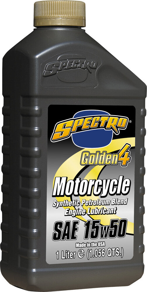 Spectro 582-01121 310273 GOLDEN M/C SEMI- SYN OIL 4T 15W50 1L