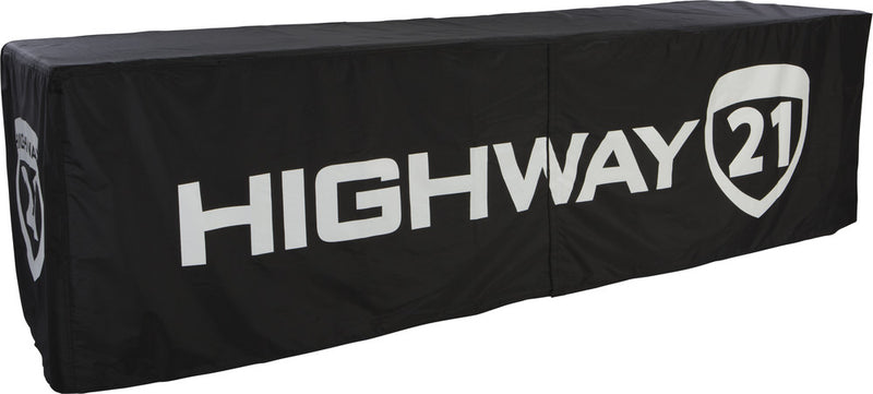Highway 21 489-9901 31-71100 HWY21 BLK TABLE COVER BLACK 8'
