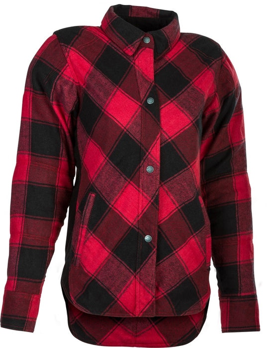 Highway 21 489-14502X #6049 489-1450~6 WOMEN'S ROGUE FLANNEL RED/BLACK 2X