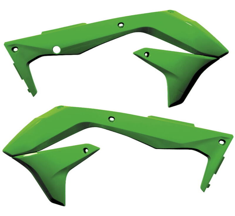 Acerbis 2449690006 16-18 Kawasaki KX450F Radiator Shroud - Green - Photo - Primary