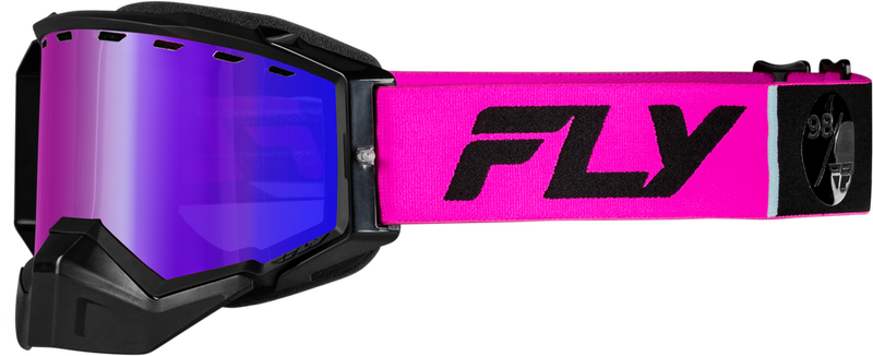 Fly Racing 37-4106 37-4106 ZONE ELITE SNW GOGGLE PINK/BLK W/PLRZD ROSE LENS