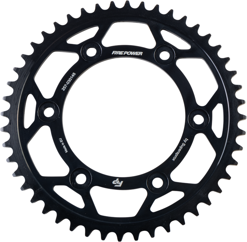 Fire Power 257-030148 FPS-301-48-BLK REAR SPROCKET STEEL 48T BLK
