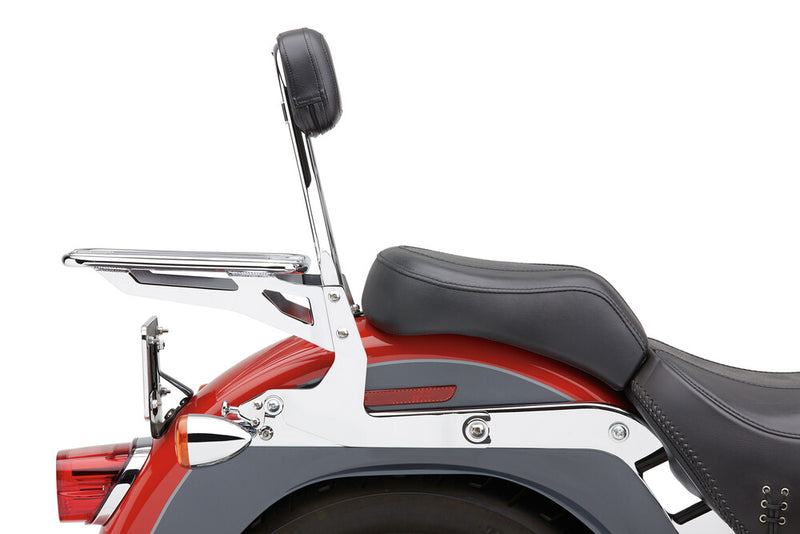 Cobra Detachable Backrest Round Chrome Softail - 602-2001 For Harley Softail / Screamin' 2000-2006