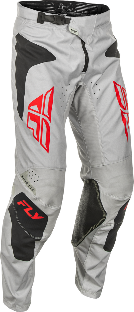 Fly Racing 378-43032 378-43032 KINETIC SYM PANTS LIGHT GREY/RED/BLACK SZ 32