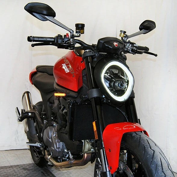 New Rage Cycles Front LED Turn Signals DUC - 937-FB Ducati Monster 2021-2023
