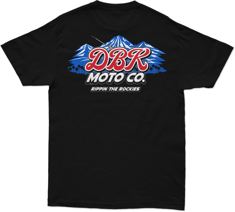Dbk 325-00008S AT-RIPPINTHER-S RIPPIN THE ROCKIES TEE BLACK SM