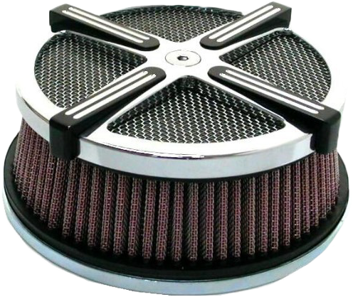 Harddrive 820-50580 120332 X-FORCE AIR CLEANER KIT CHROME/BLACK