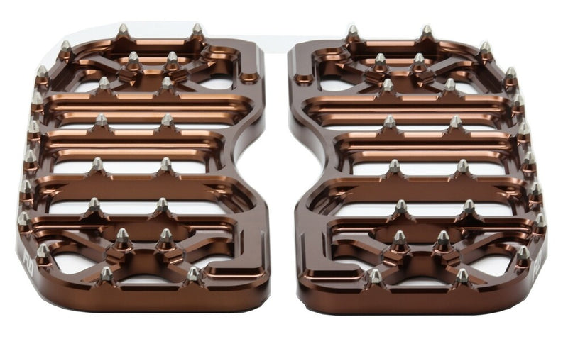 Flo Motorsports V5 Floorboards Bronze - FPEG-800V5BRZ For Harley Motorcycles 1984-2022