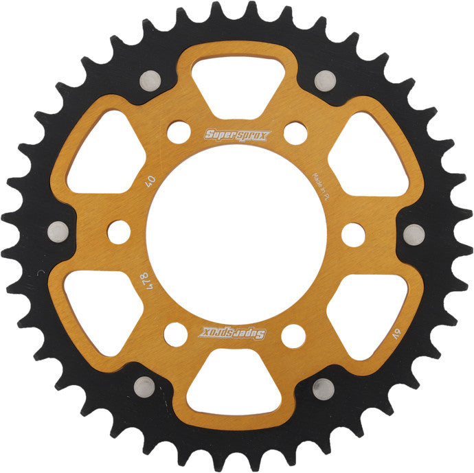 Supersprox 108-478640 RST-478-40-GLD REAR STEALTH SPROCKET ALU/STL 40T-520 GLD KAW/POL