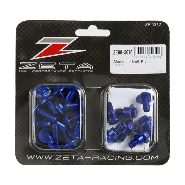 Zeta Aluminum Bolt Kit Blue - ZE88-5676 Yamaha YZ 450 / YZ 250 2018-2023