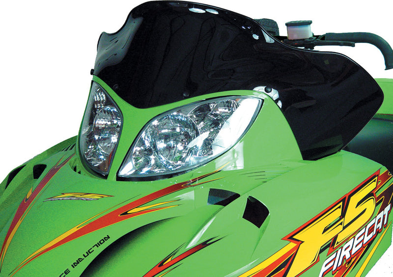 Powermadd Cobra W S LOW Black 14.25" A C Firecat Sabercat - 12421 Arctic Cat Snowmobiles 2003-2006