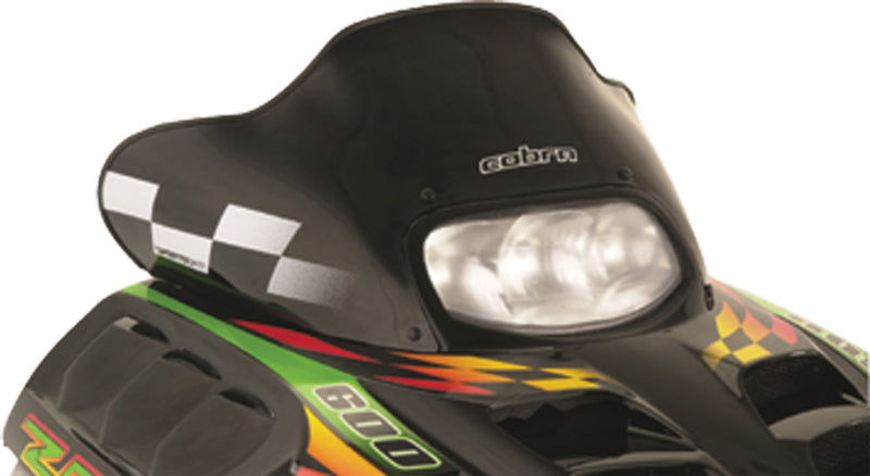Powermadd Cobra W S LOW Black WHT 13" A C ZRT II - 12620 Arctic Cat Snowmobiles 1999-2002