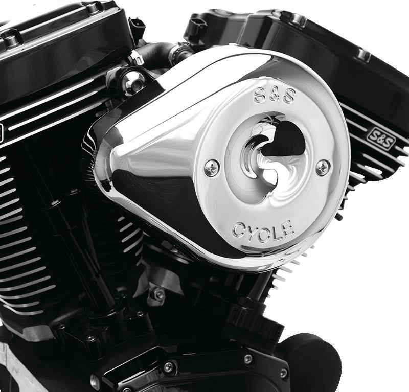 S&S Cycle 170-0524B 2017+ M8 Models Stealth Air Cleaner Kit W/ Chrome Teardrop Cover - Photo - Primary