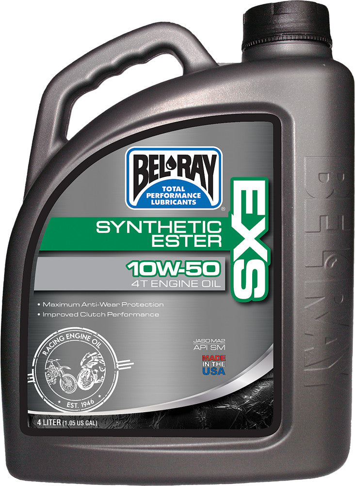 Bel-ray 840-1627 99160-B4LW EXS FULL SYN ESTER ENGINE OIL 4T 10W50 4L