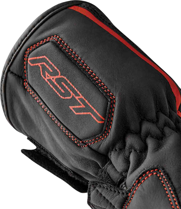 Rst 556-3650110 103650RED-10 S1 GLOVE BLK/RED LEATHER LG
