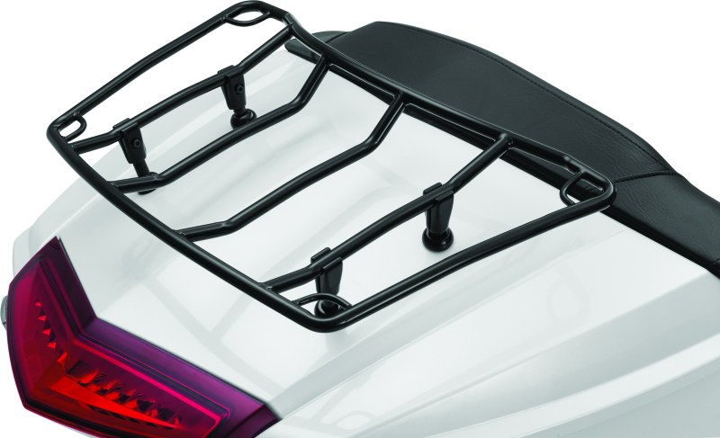 Kuryakyn 7149 Trunk Luggage Rack Adjustable Gloss Black - User 1