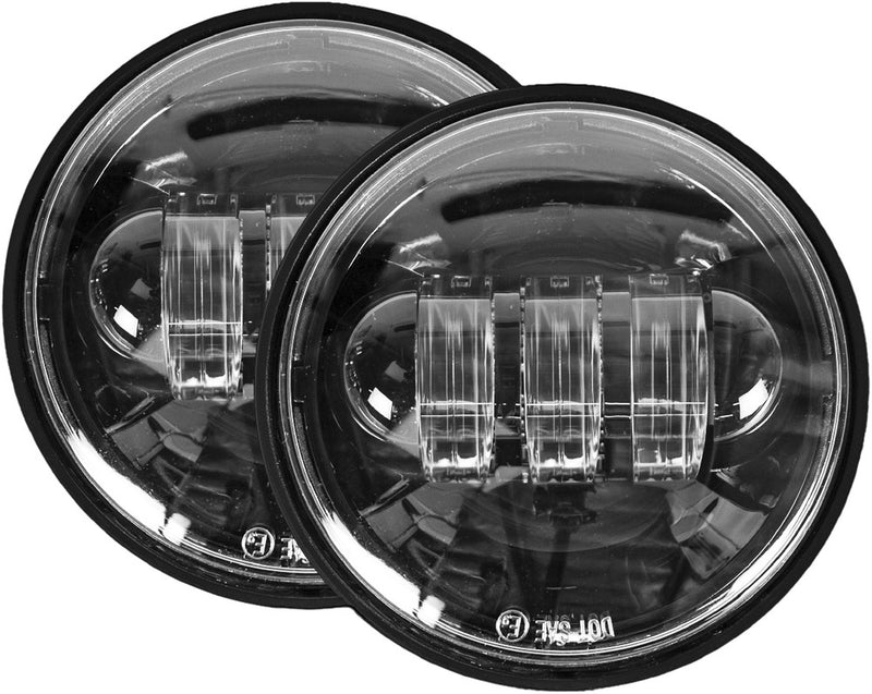 Cyron 227-0021 ABIG4.5-A6K PASSING LAMPS 4.5" BLACK HARLEY