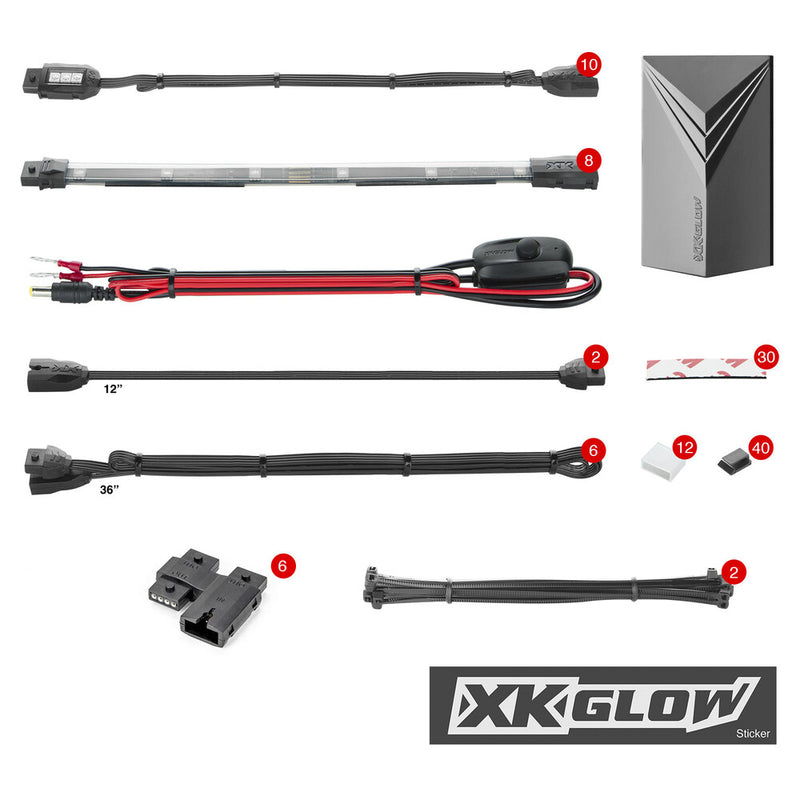 Xk Glow 18PC 7 Color Remote - XK034017