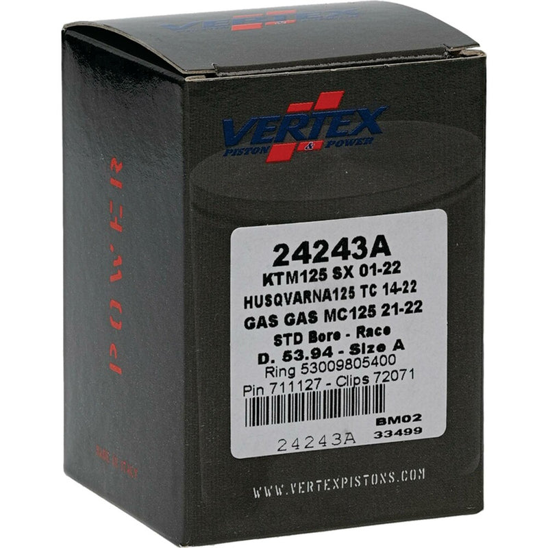 Vertex Piston Kit Cast Race 53.94/Standard - 24243A For KTM SX 125 / XC 125 2001-2024 | Husqvarna TC 125 2014-2024