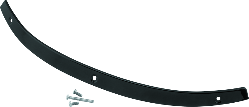 Kuryakyn 1389 Smooth Windshield Trim 14-Up Touring Gloss Black - Photo - Primary