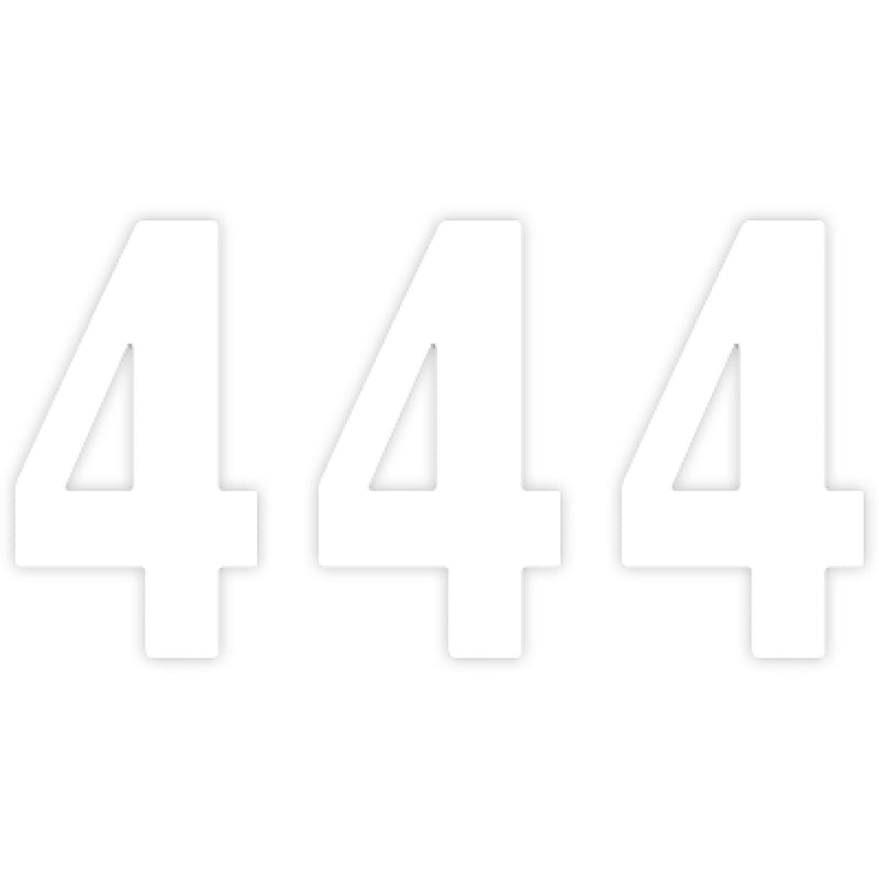 FACTORY EFFEX FX04-2564 04-2564 Pro Numbers Mini Pro Number 4 - White - 4"