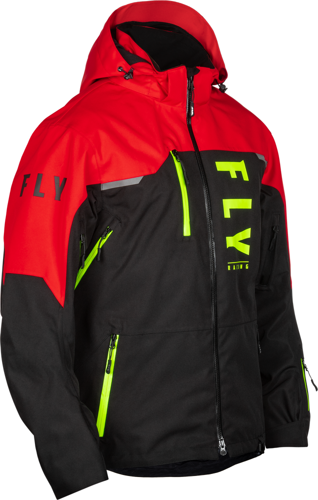 Fly Racing 470-5209M 470-5209M CARBON JACKET BLACK/RED MD
