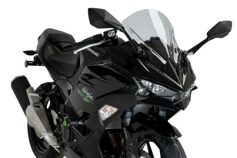 Puig Hi-Tech Parts Windscreen Z-Racing Smoke - 22015H Kawasaki Ninja 500 2024-2025