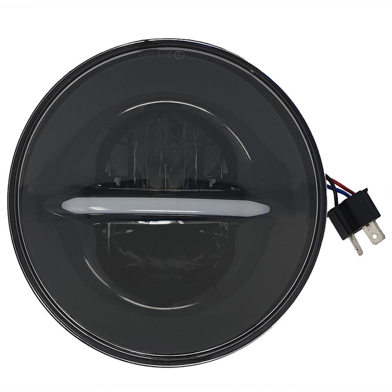 Pathfinder 226-0101 HD7CLB CLASSIC LED HEADLIGHT 7" W/DRL BLACK