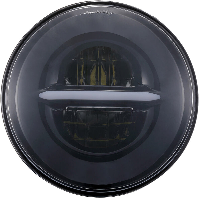 Pathfinder 226-0101 HD7CLB CLASSIC LED HEADLIGHT 7" W/DRL BLACK