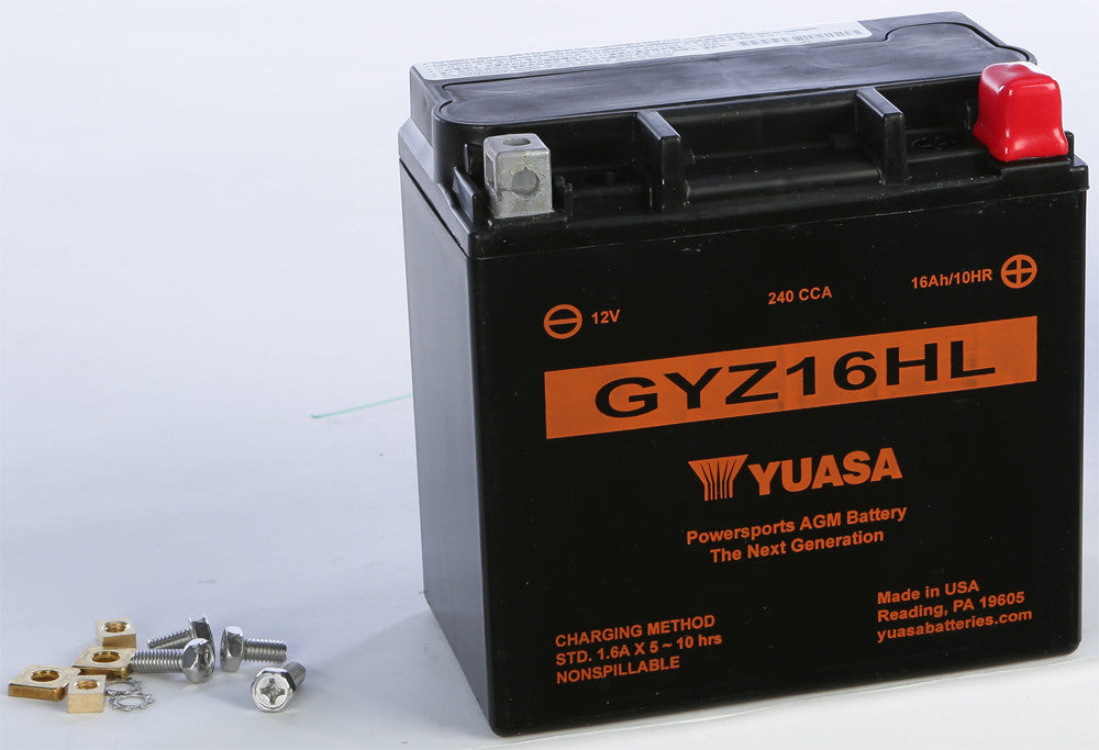 Yuasa 49-1936 YUAM716GHL BATTERY GYZ16HL SEALED FACTORY ACTIVATED
