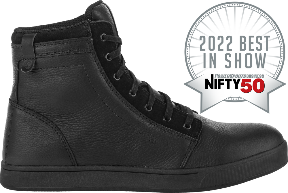 Highway 21 361-99605 361-99605 AXLE LEATHER WATERPROOF SHOES BLACK/BLACK SZ 05