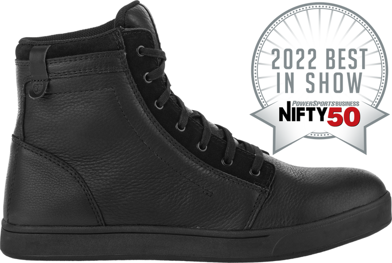 Highway 21 361-99608 361-99608 AXLE LEATHER WATERPROOF SHOES BLACK/BLACK SZ 08