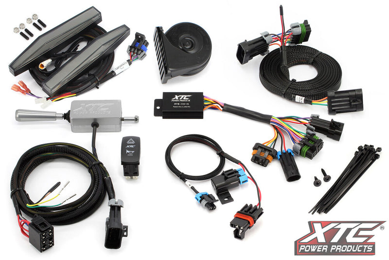 Xtc Power Products Auto Turn Signal Kit W Billet Lever AND Front DRL Lights POL Polaris RZR - ATS-L-POL-M10-DRL Polaris RZR 2020-2024