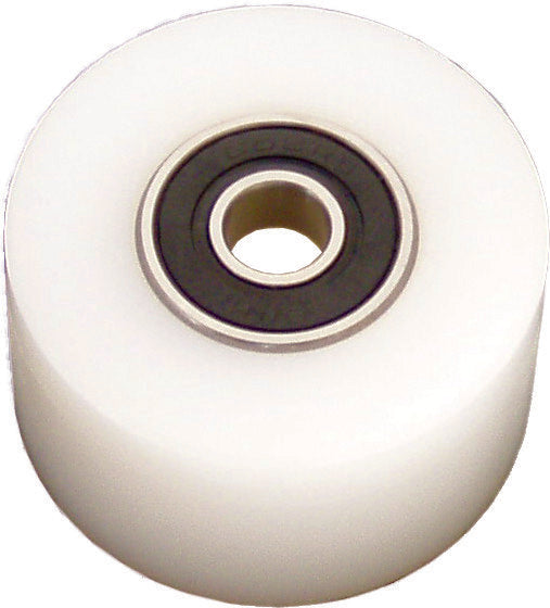 Modquad Chain Roller TOP (white) - CR2-W For Kawasaki Dirt Bikes 1989-2004 | Suzuki 650SE / 400 / 400E / 400S 1996-2004