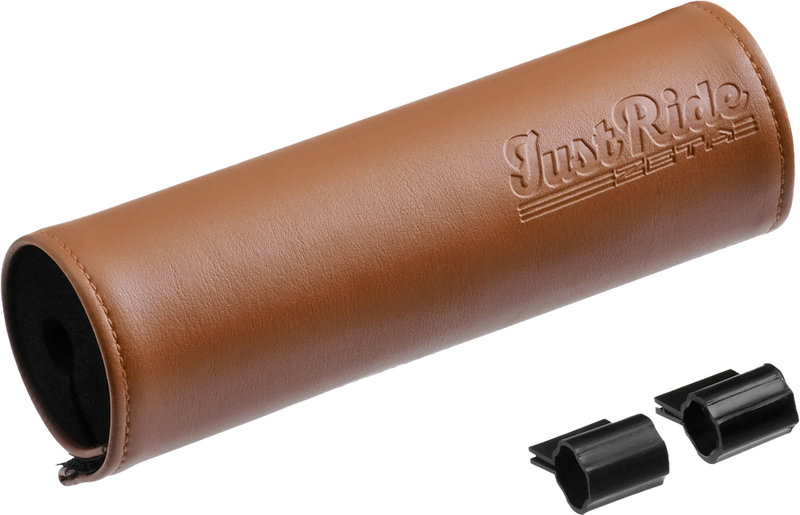 Zeta 634-9511 ZE47-9511 HANDLEBAR BAR PAD LEATHER 165MM BROWN