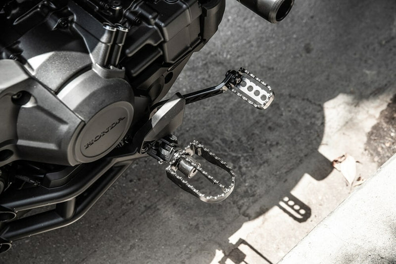 Burly Brand MX Style Style Foot Pegs Rider Black - B13-1200B Honda Rebel / CMX1100T Rebel / Rebel 1100 2021-2025