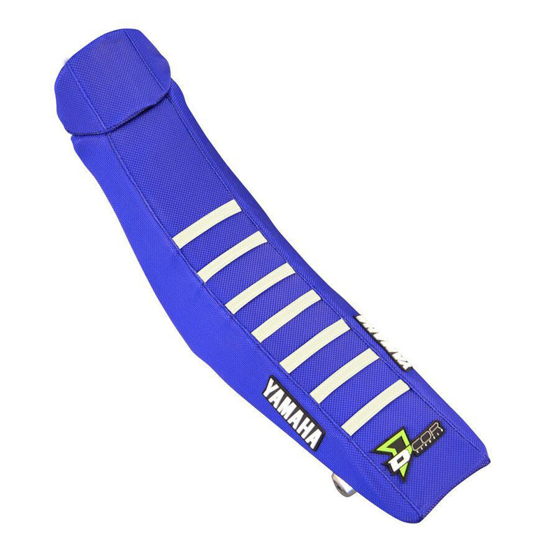 D'cor Visuals D-Cor Seat Cover Blue White Ribs YZ 65 - 30-50-065 Yamaha YZ 65 2018-2025