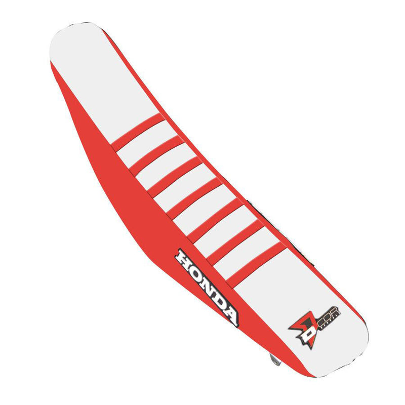 D'cor Visuals D-Cor Seat Cover RED White RED Ribs - 30-10-504 Honda CRF450R / CRF450RX / CRF250R 2021-2025
