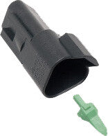 Namz Custom Cycle 850-08007 DR-3B 3-WIRE BLACK DEUTSCH RCPTCL & WDGLCK HD# 72103-94BK