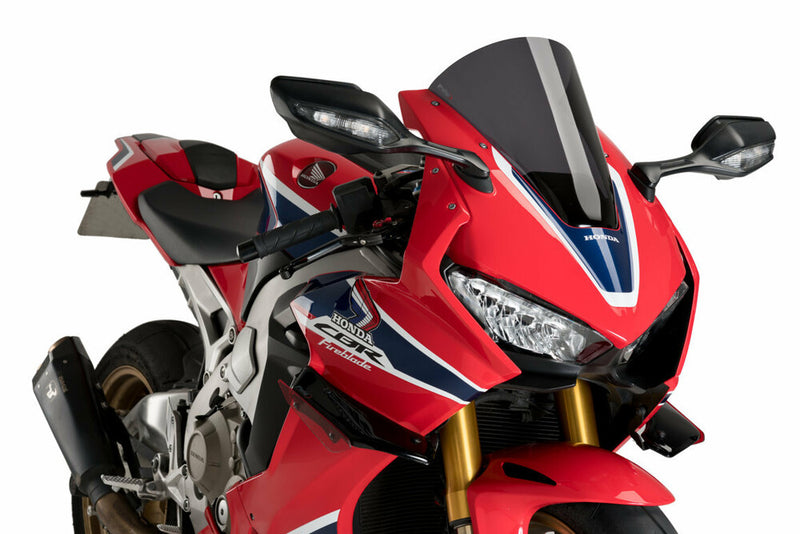 Puig Hi-Tech Parts Windscreen R-Racer Dark Smoke - 3630F Honda CBR1000RR 2017-2019