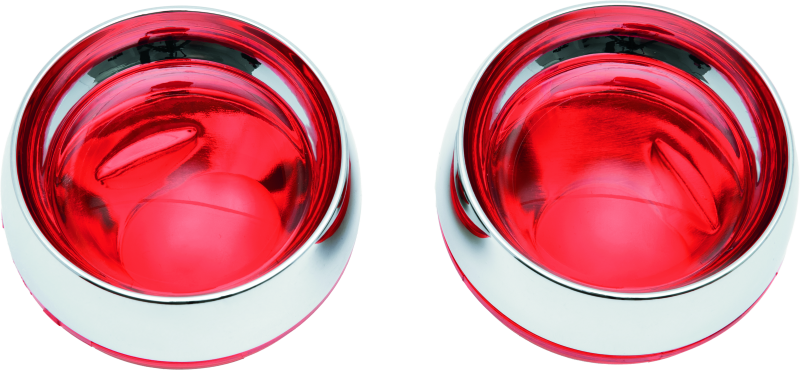 Kuryakyn 2269 Deep Dish Bezels With Red Lenses - Photo - Primary