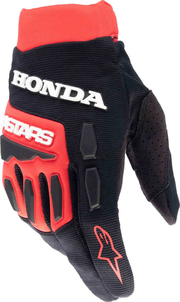 Alpinestars 482-7506L 3563823-3031-L HONDA FULL BORE GLOVES BRIGHT RED/BLACK LG