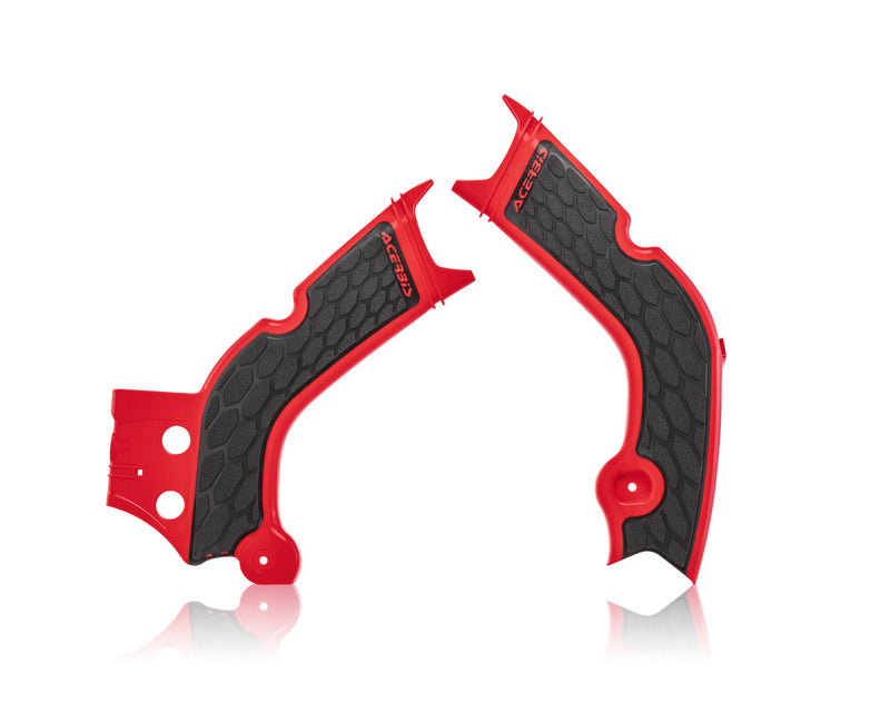Acerbis 27363-31018 2736331018 X-GRIP FRAME GUARDS RED/BLACK