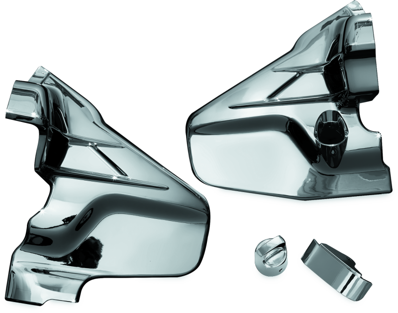 Kuryakyn 7366 Louvered Transmission Cover 01-17 Honda GL1800 Chrome - Photo - Primary