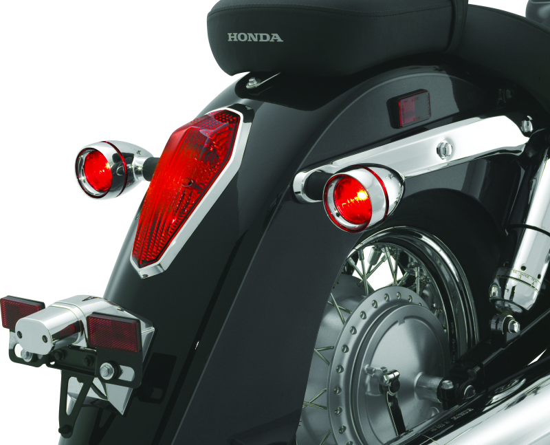 Kuryakyn 2269 Deep Dish Bezels With Red Lenses - User 1