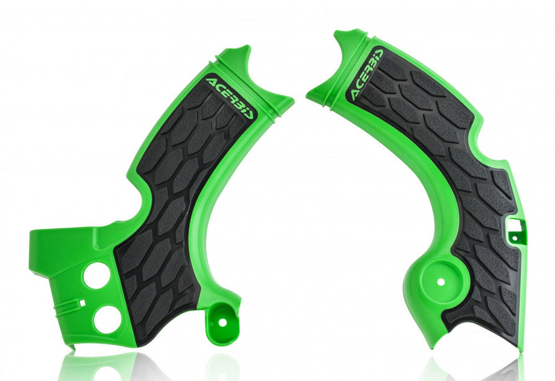 Acerbis X-Grip Frame Guard Green Black - 2657591089 Kawasaki KX 250 2017-2020